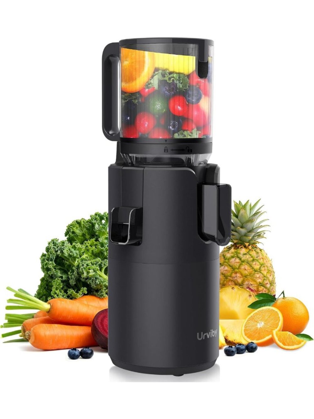 Extra-Wide Feed Cold Press Juicer for Whole Fruits & Veggies, Max Nutrient
